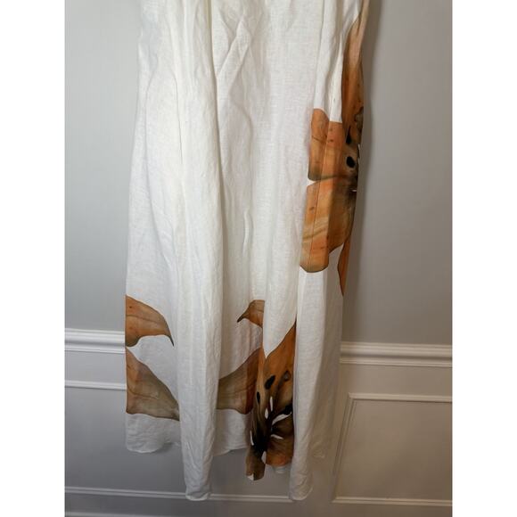 Significant Other Parisa Placed Floral Strapless 100%Linen Maxi Dress Size 6 NEW - Picture 10 of 15